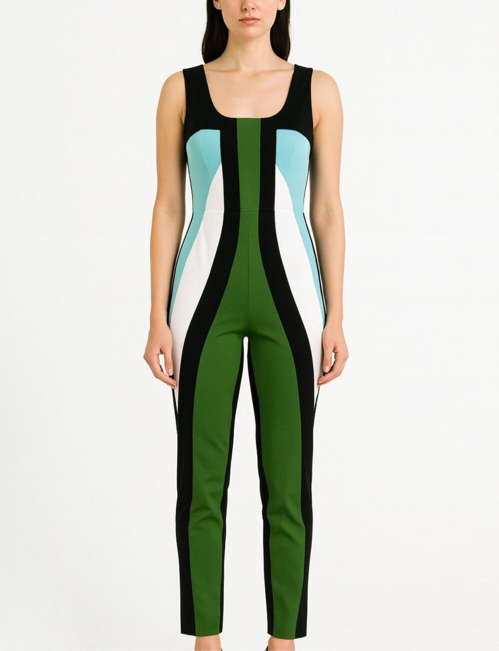 NO KA’OI Colorblock Sleeveless Catsuit Jumpsuit Activewear Size S